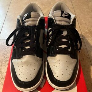 Nike Dunk Low Chenille Swoosh Black Grey
